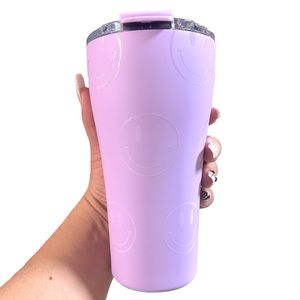 Lavender Smiley Face Tumbler